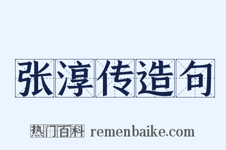 张淳传造句是什么意思的图片